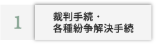 裁判手続・各種紛争解決手続